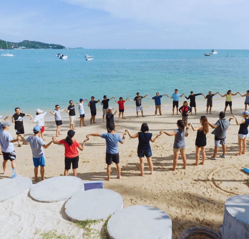 Religious team building activities on the beach impact the congregation