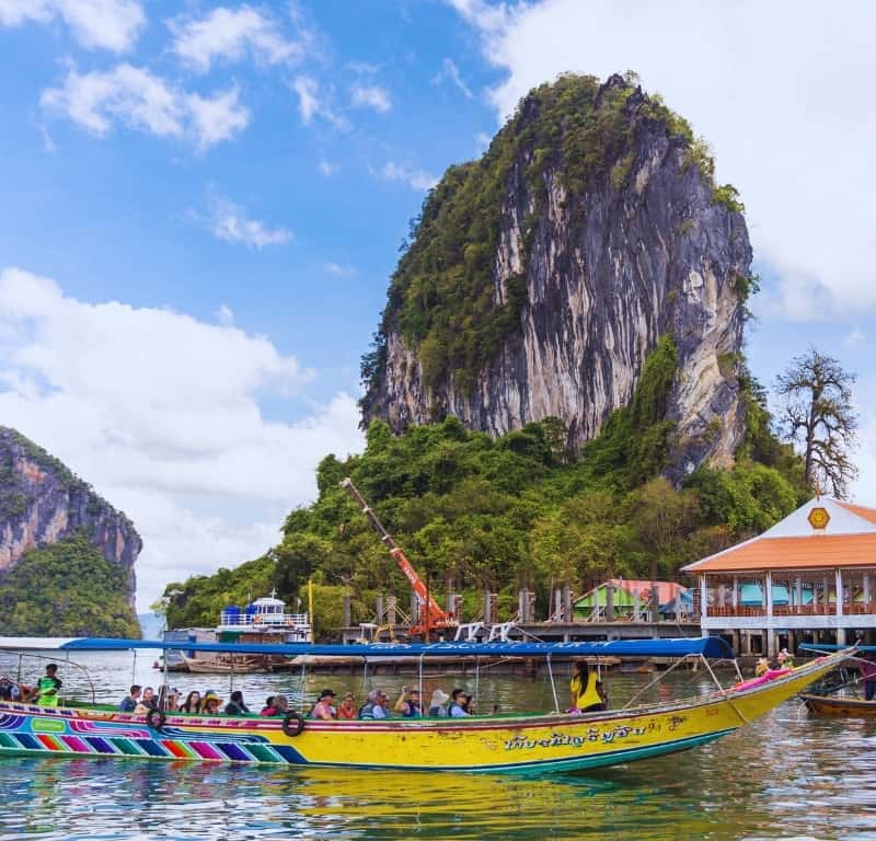 The unique floating village of koh panyee, phang nga bay