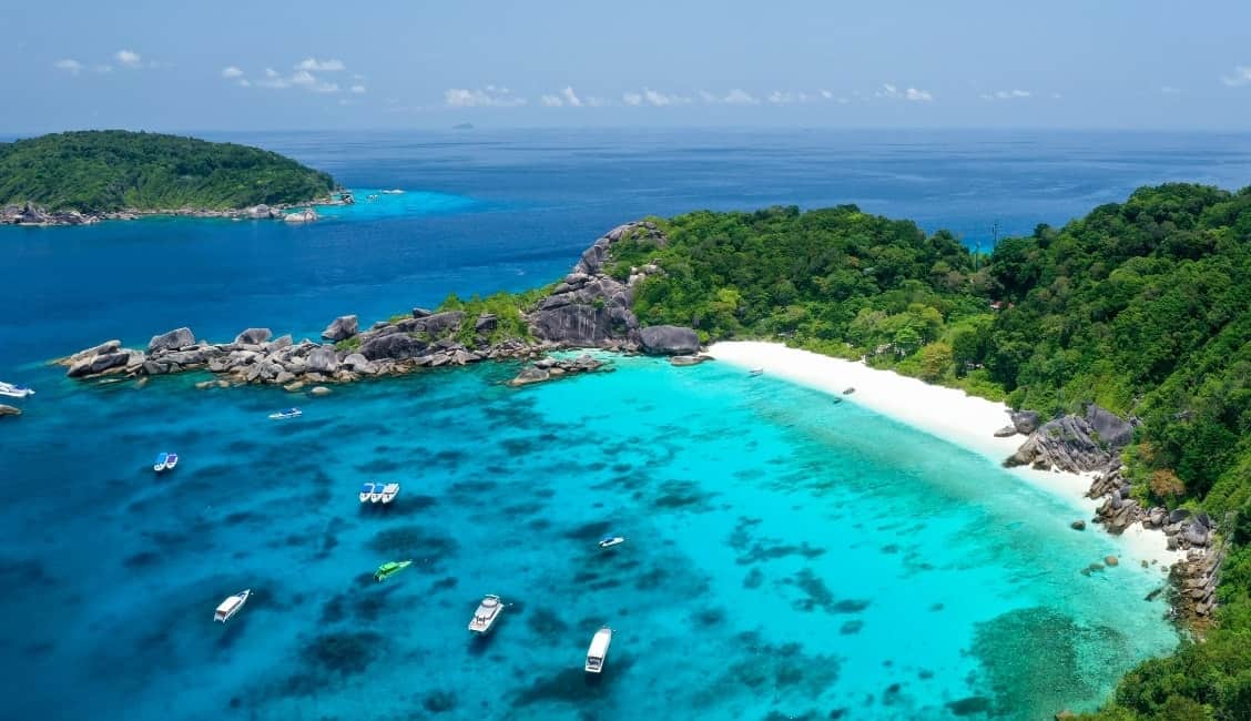 The spectacular similan islands renowned destination by speedboat