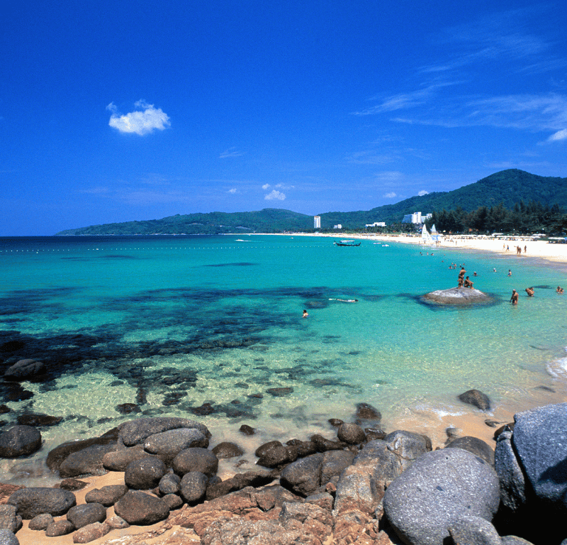 Kata beach, west coast of phuket is one of the best beaches