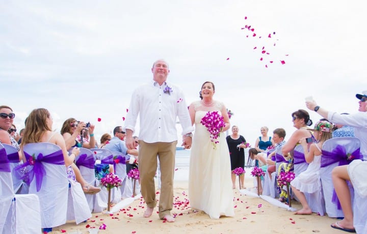 Phuket beach wedding photos